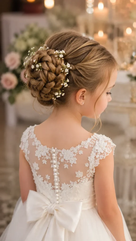 Flower Girl Braided Bun