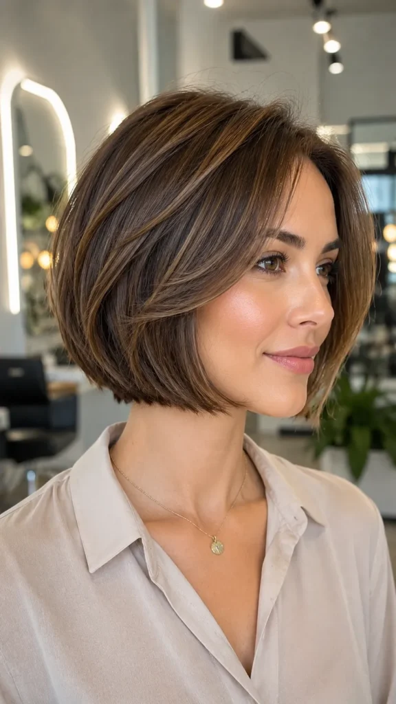 Layered Bob with Soft Texture