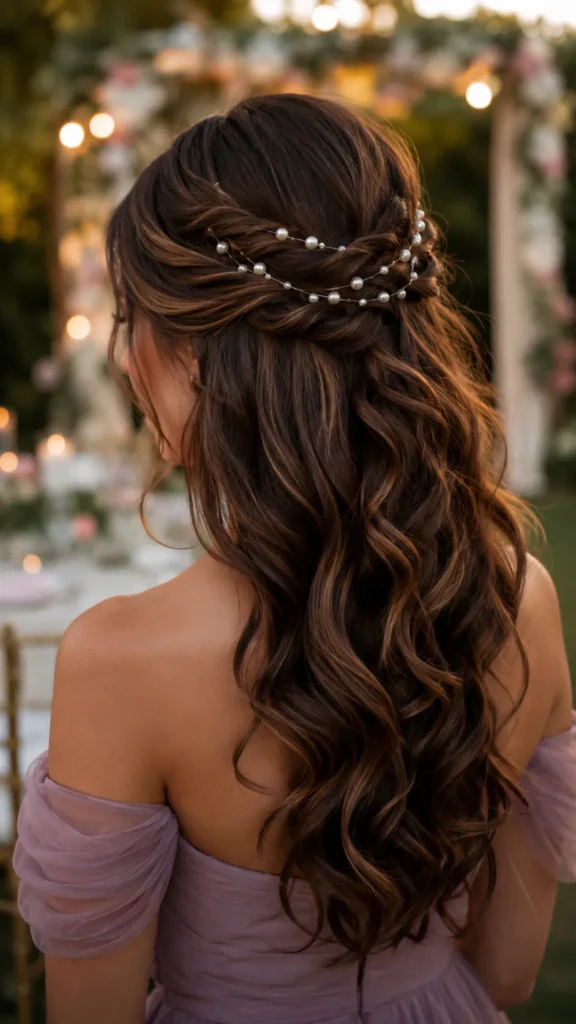 Half-Up Half-Down Curls