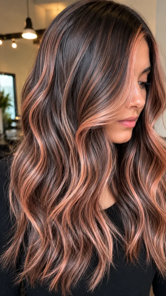 Pastel Peach Brunette