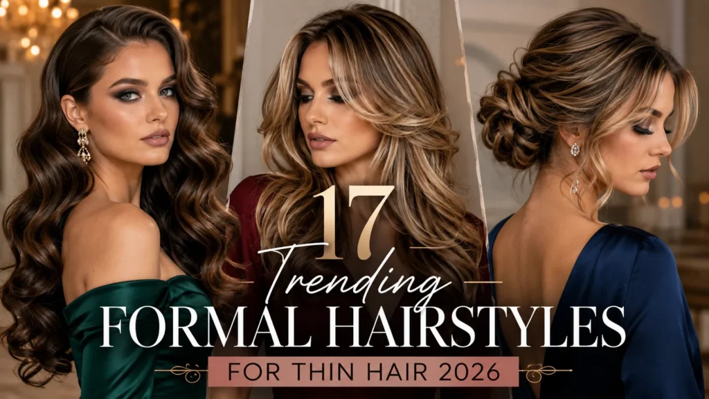 17 Trending Formal Hairstyles for Thin Hair 2026