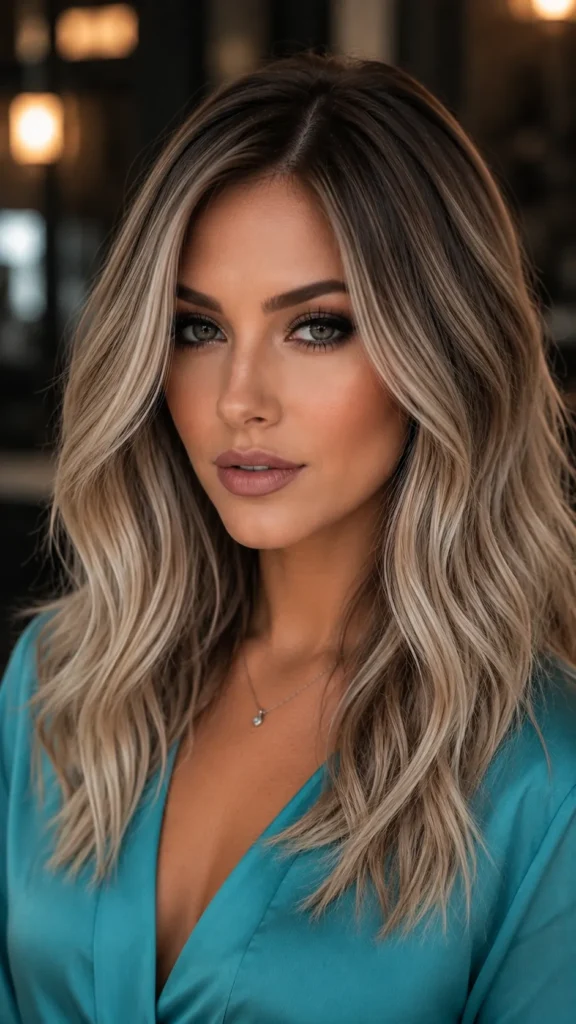 Cool Brunette to Ash Blonde Balayage