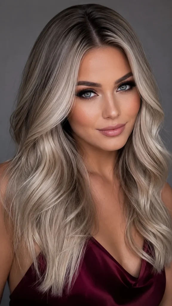 Icy Ash Blonde Balayage