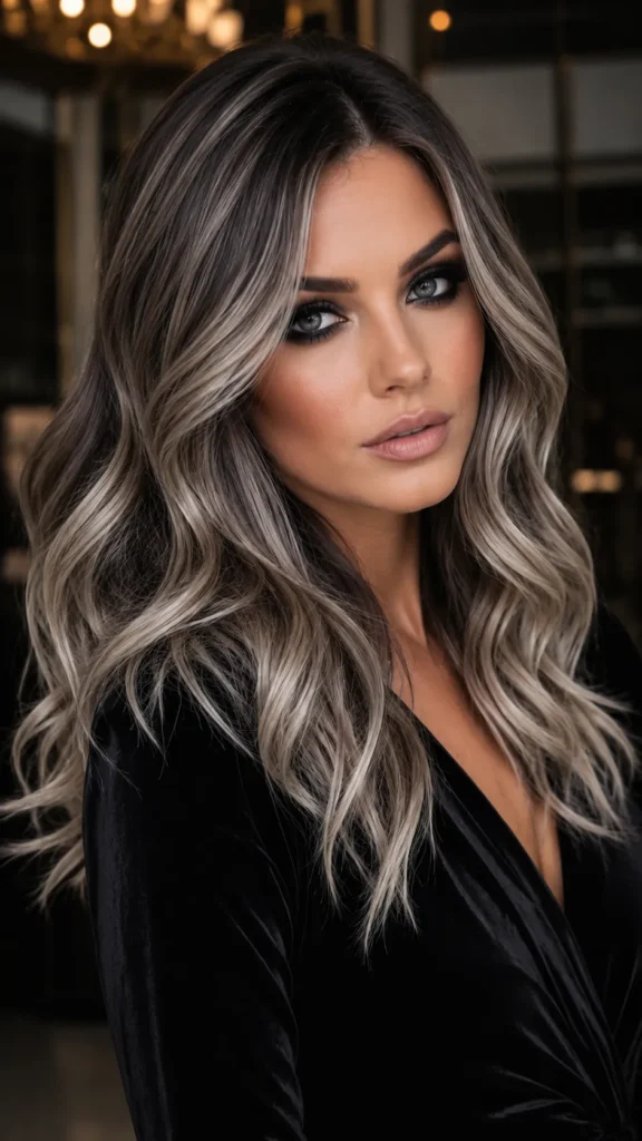 Smoky Ash Blonde Balayage