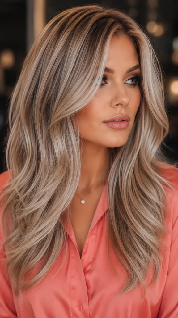 Beige Ash Blonde Balayage