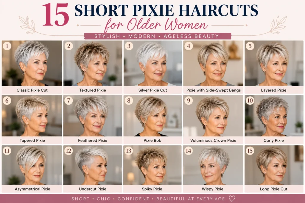 15 Stunning Short Pixie Haircuts for Older Women in 2026