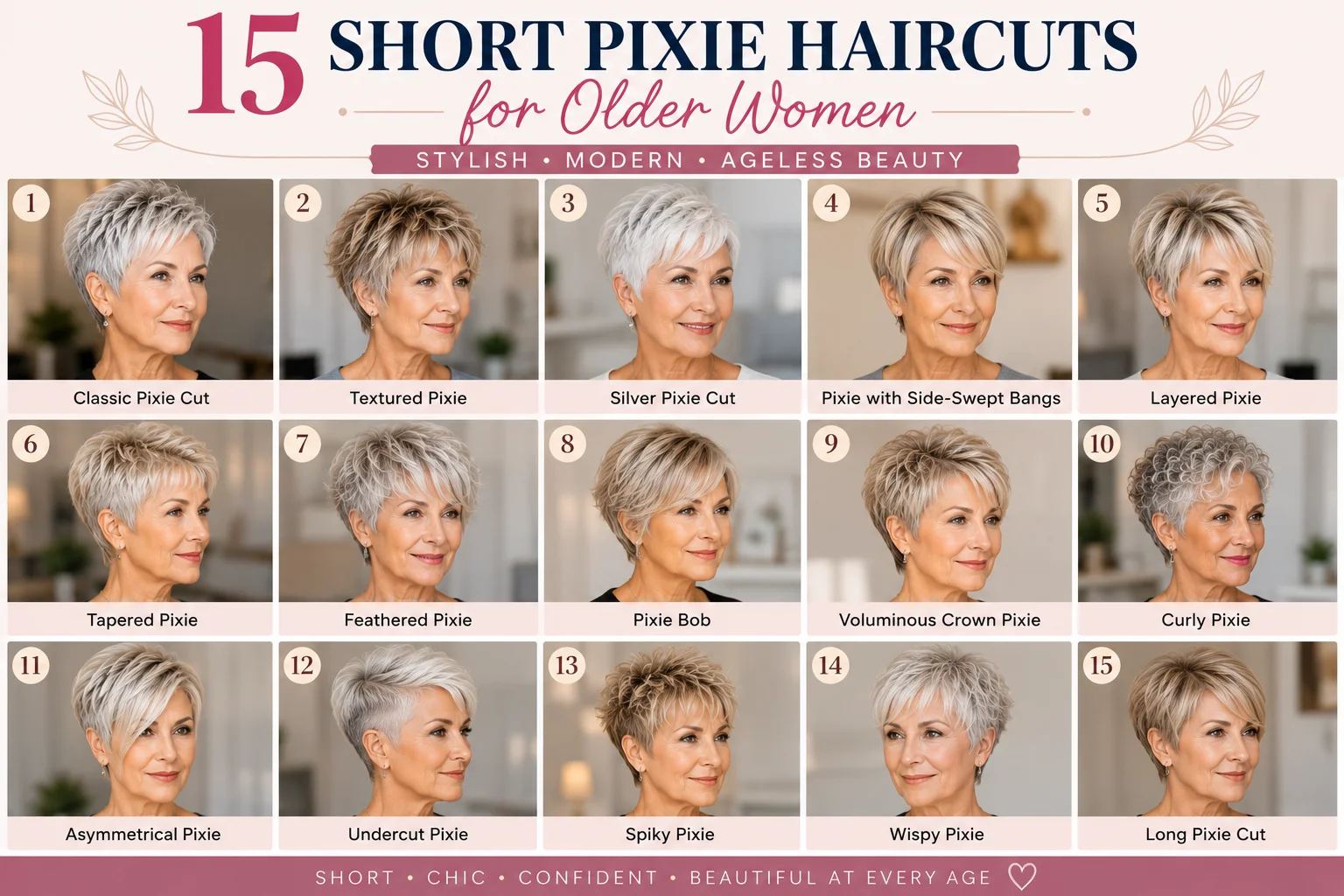 15 Stunning Short Pixie Haircuts for Older Women in 2026