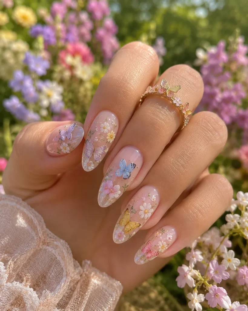Butterfly Garden Nails