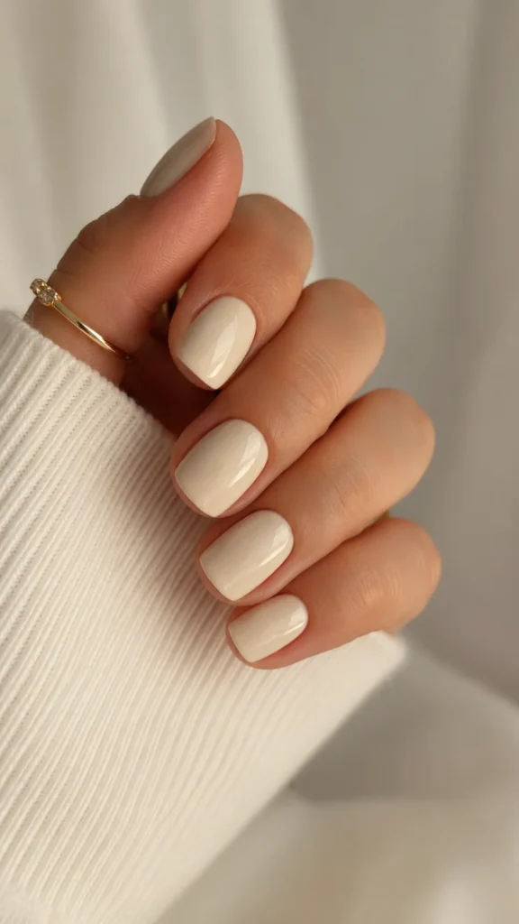 Creamy Vanilla Nails