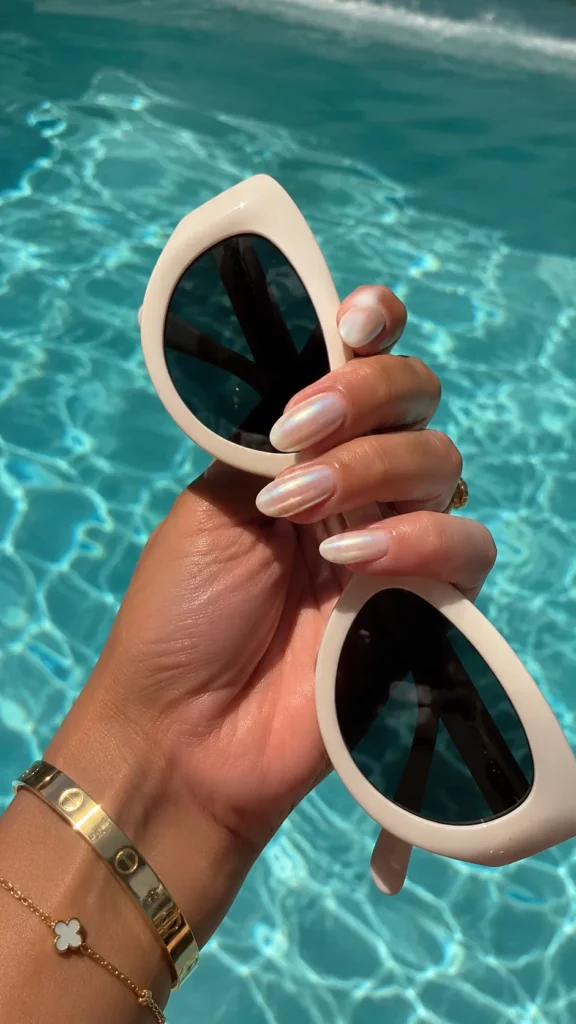 Vanilla Chrome Nails