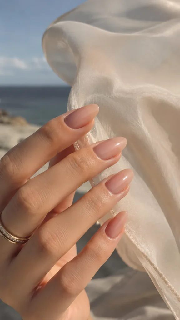 Lip Gloss Nude Nails