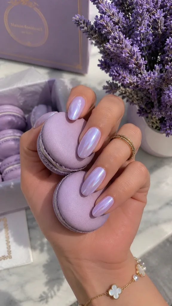 Lavender Glazed Nails