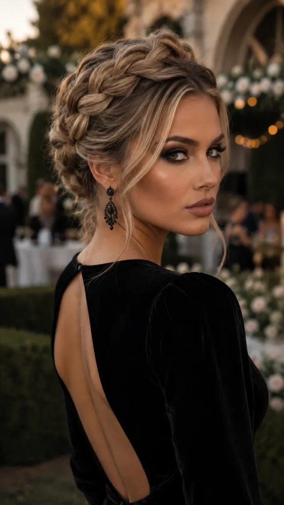 Braided Crown Updo