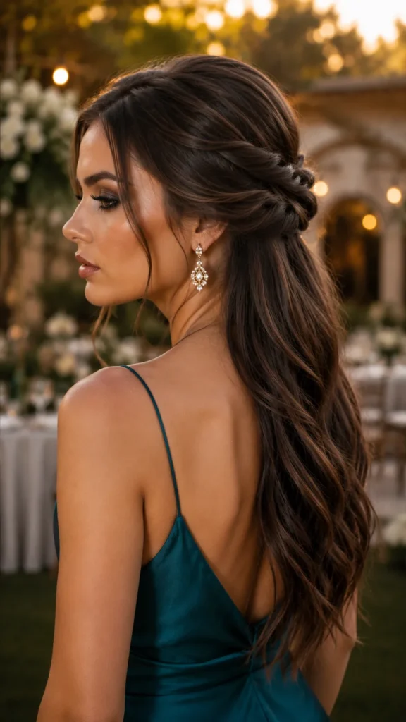 Elegant Rope-Twist Half Updo