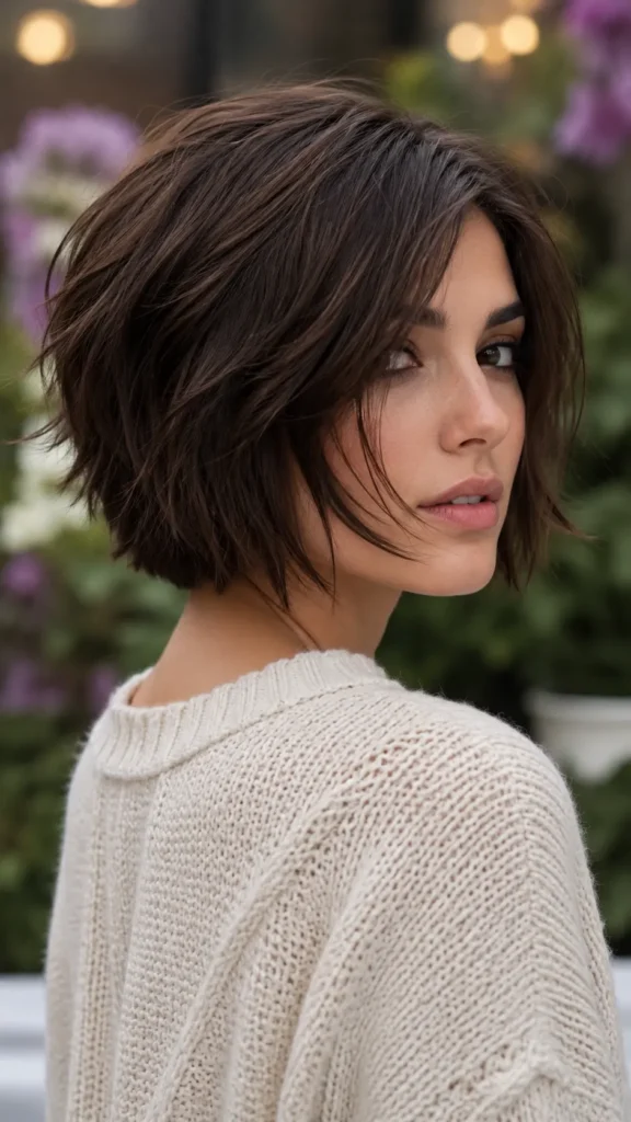 1. Classic Choppy Bob