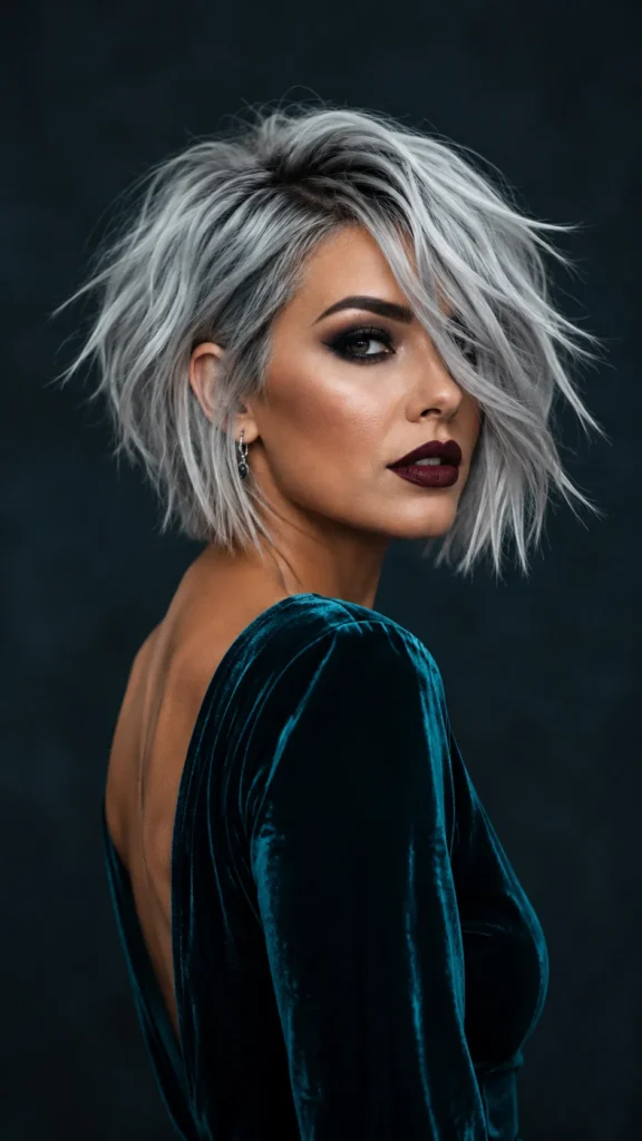 Silver Textured Bob