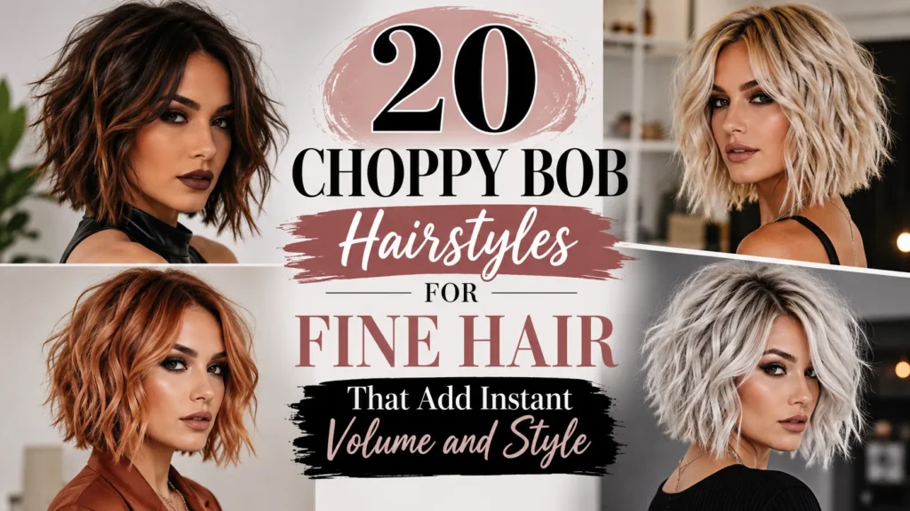 20 Choppy Bob Hairstyles for Fine Hair That Add Instant Volume and Style