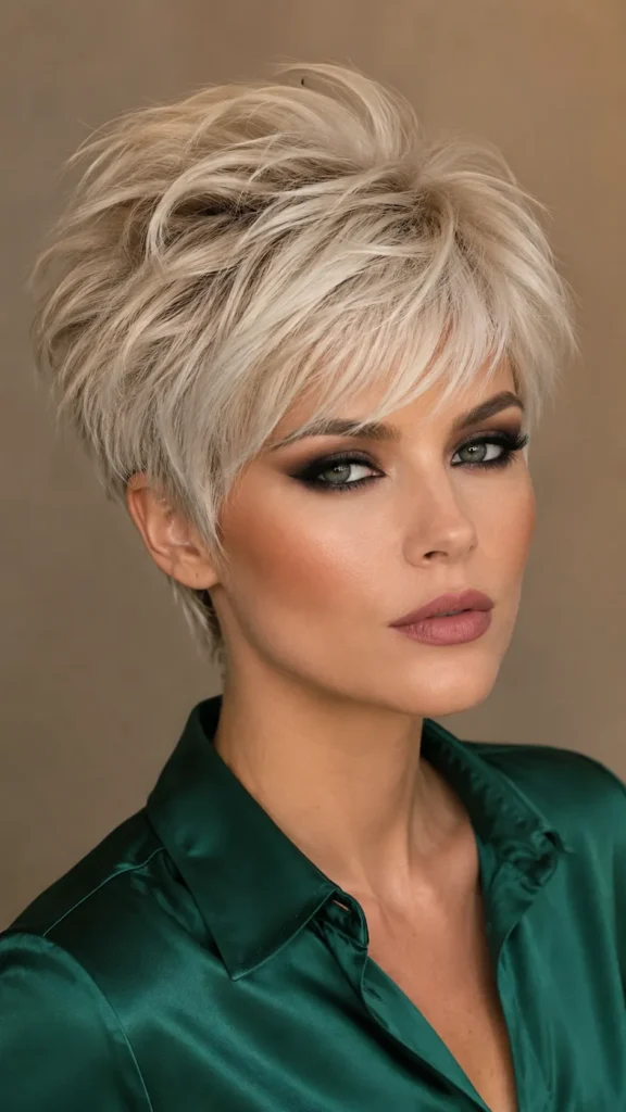 Feathered Platinum Pixie