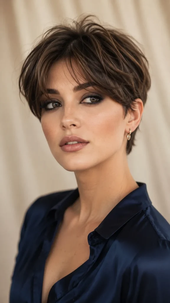  Soft Pixie with Curtain Fringe