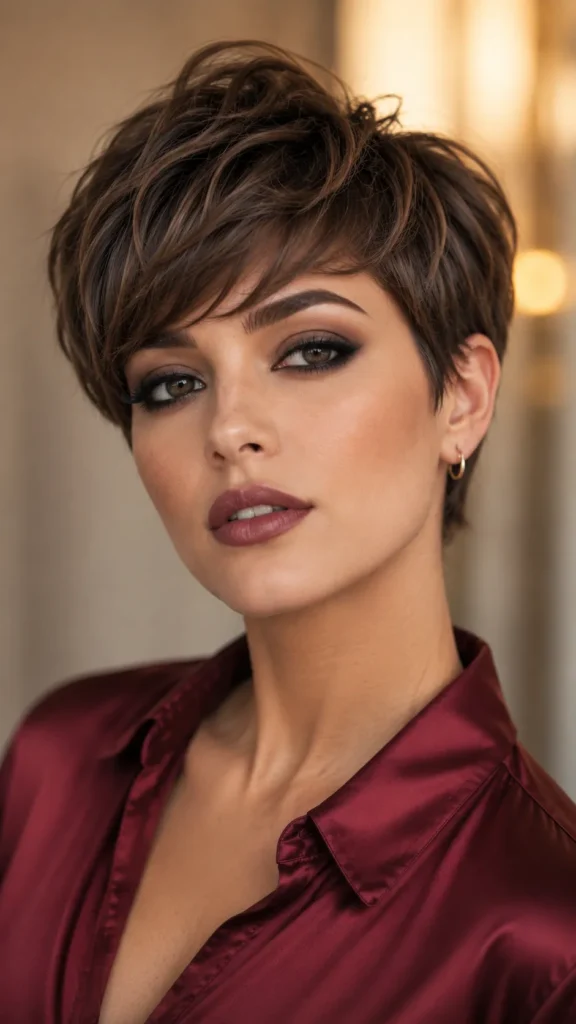 Soft Mocha Pixie Crop