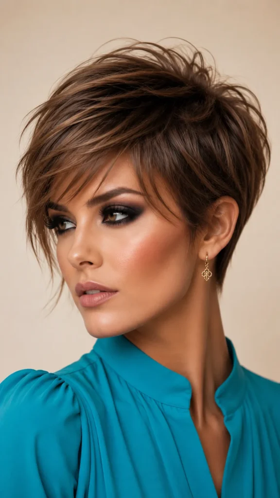 Pixie with Long Wispy Bangs