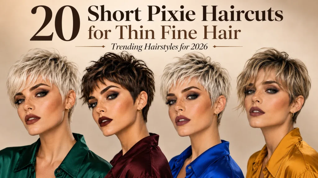 20 Short Pixie Haircuts for Thin Fine Hair That Are Trending in 2026
