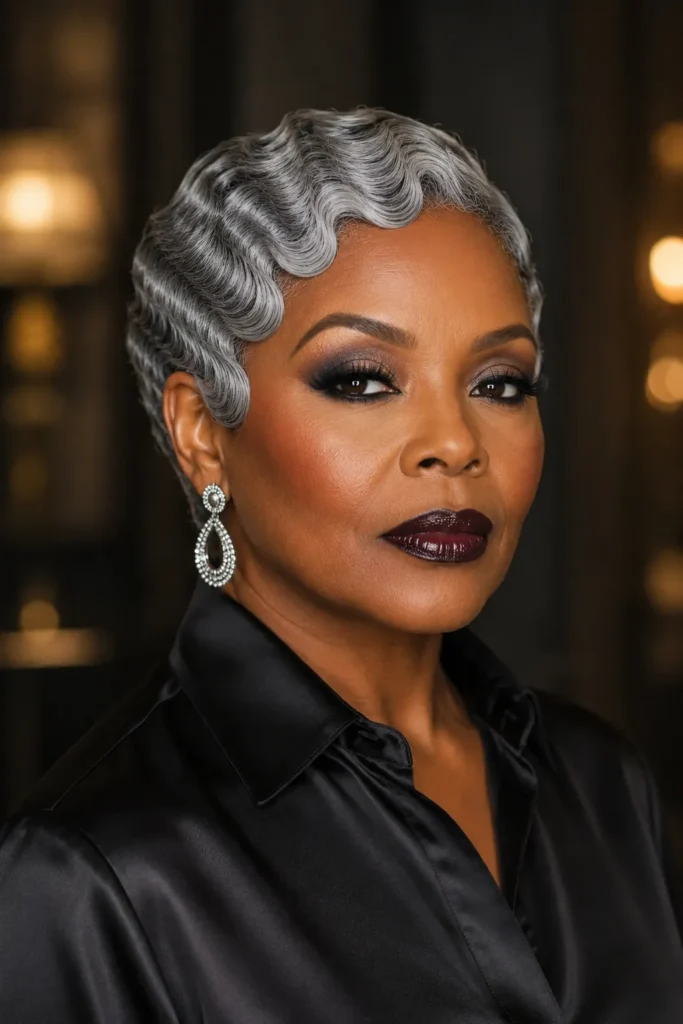 Gray Finger Waves