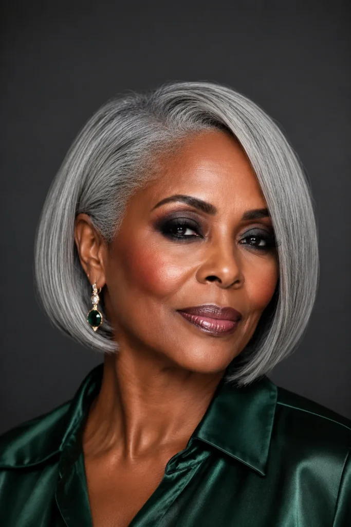Sleek Silver Bob