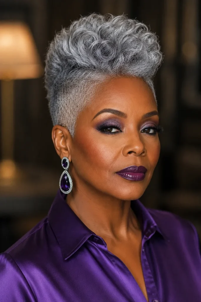 Gray Faux Hawk