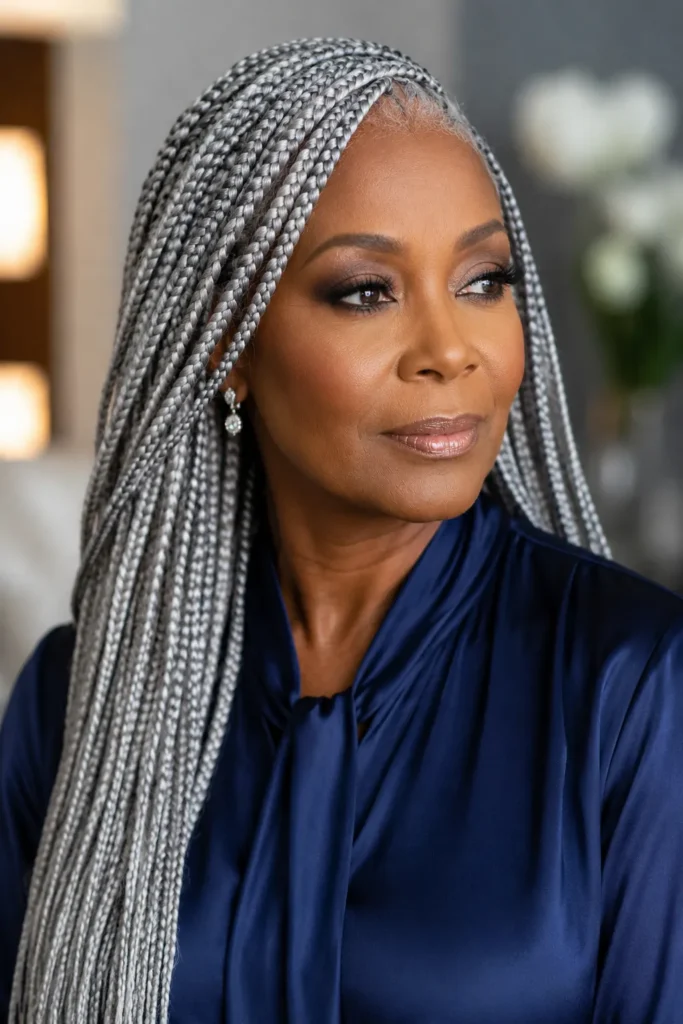 Silver Box Braids