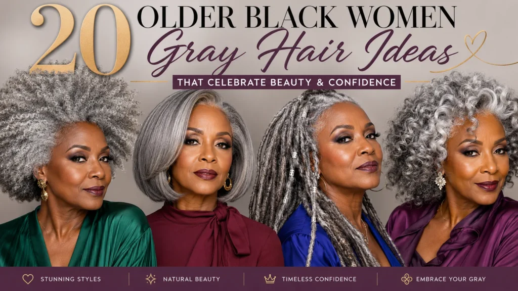 20 Older Black Women Gray Hair Ideas That Celebrate Beauty and Confidence