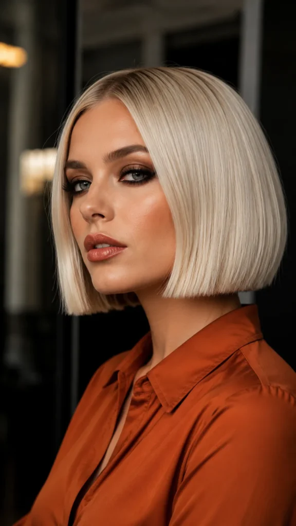 Blunt Chin-Length Bob