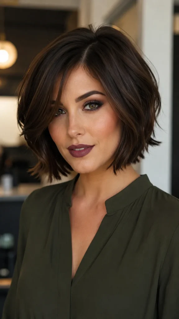 Jaw-Length Layered Bob