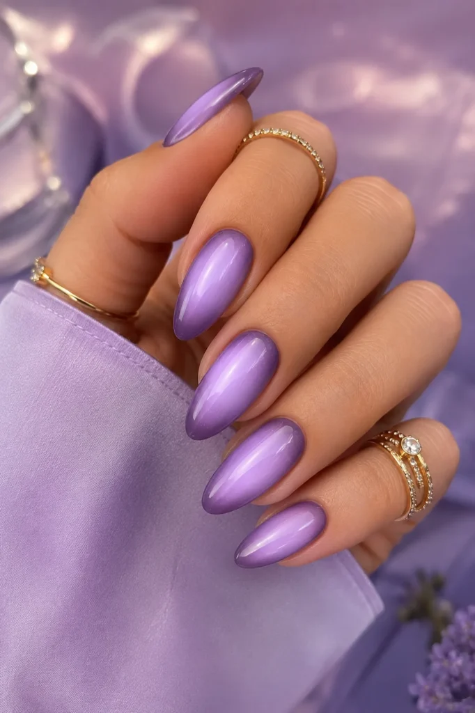 Lilac Aura Nails