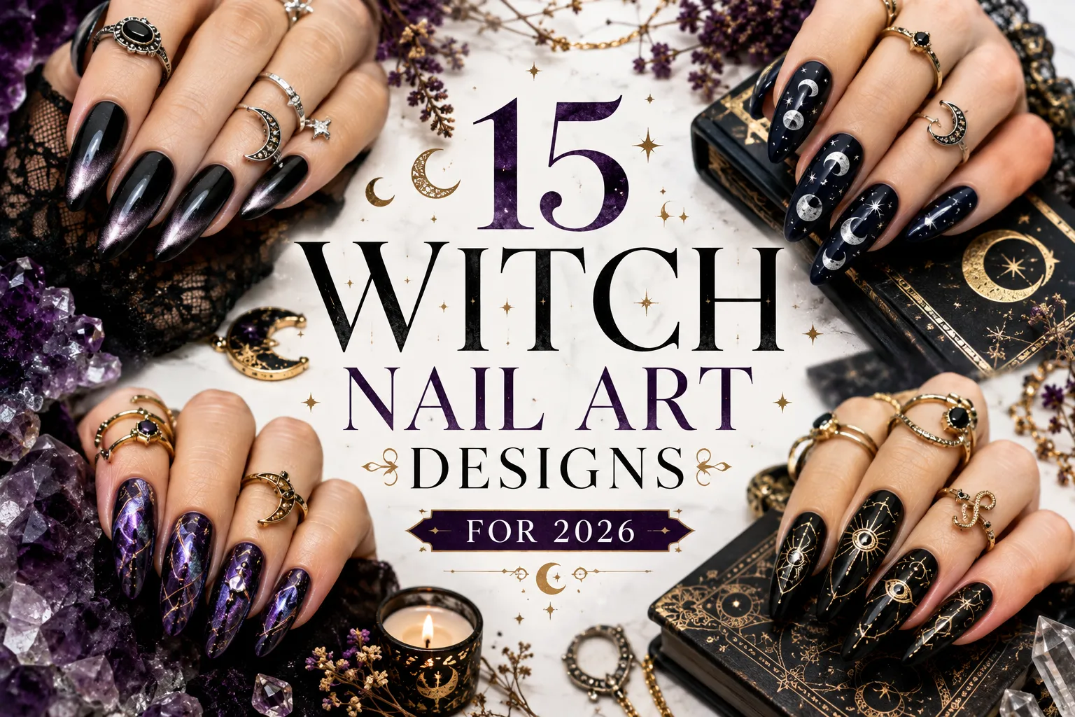 witch nail art designs