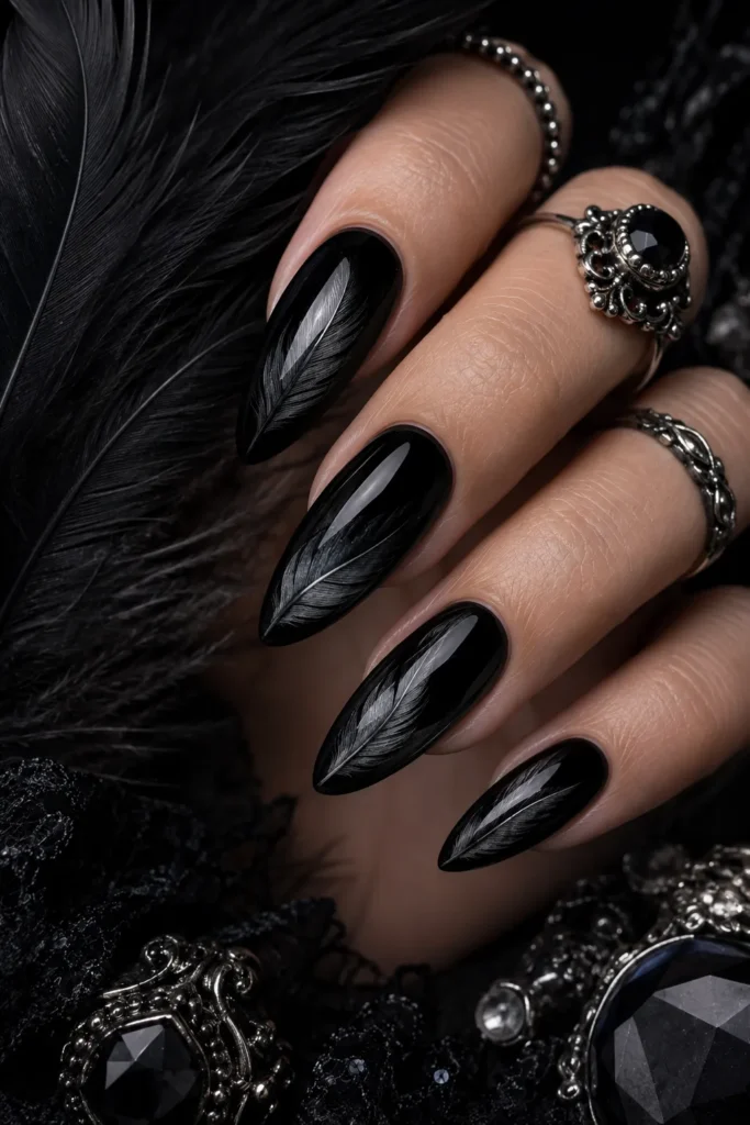 Raven Feather Accents