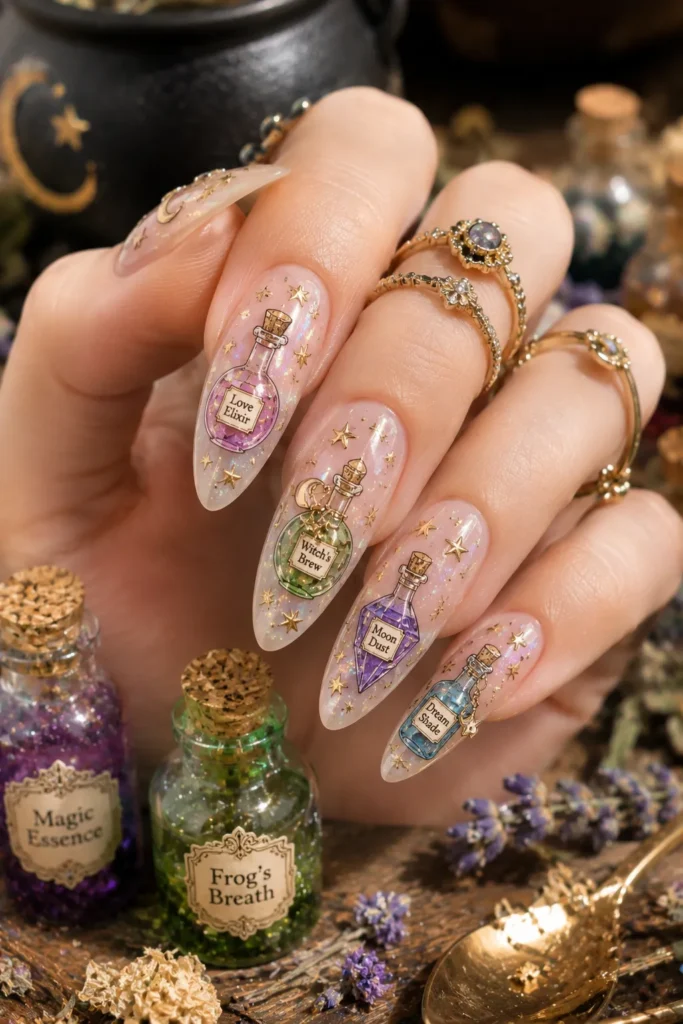 Potion Bottle Nail Art