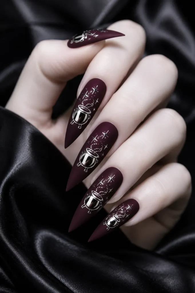  Chrome Cauldron on Matte Plum