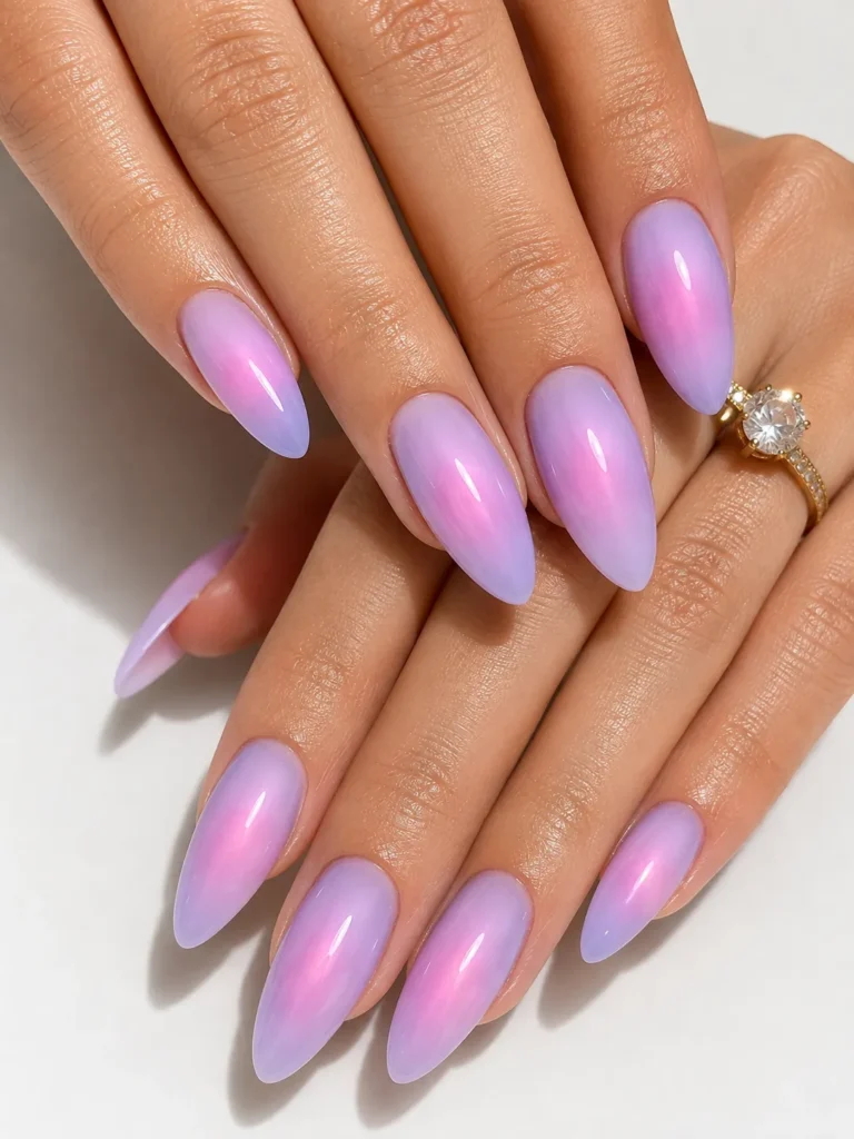 Lavender Dream Aura Nails