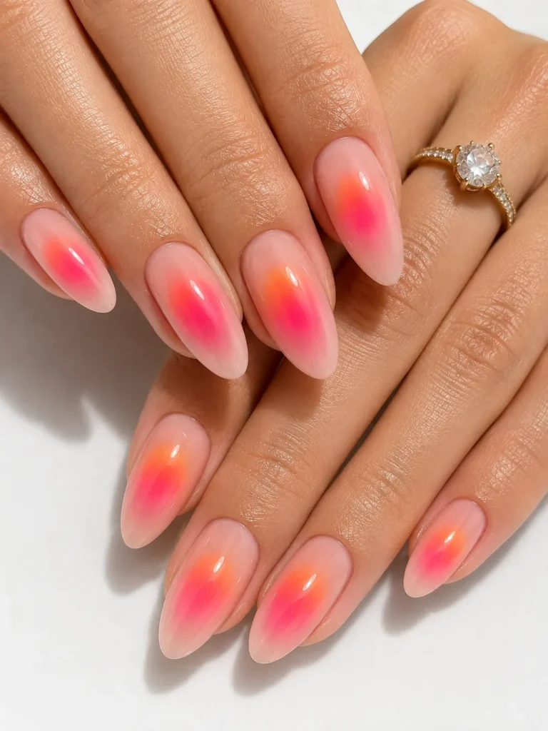 Neon Aura Nails