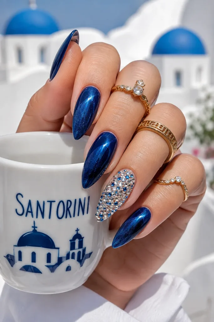 Santorini Sapphire Cat Eye