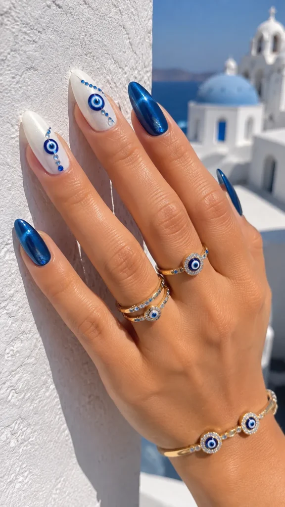 Evil Eye Crystal Cat Eye