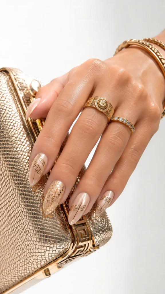 Gold Mosaic Cat Eye
