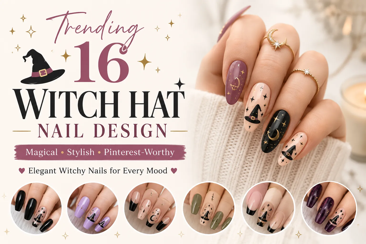 Witch Hat Nail Design