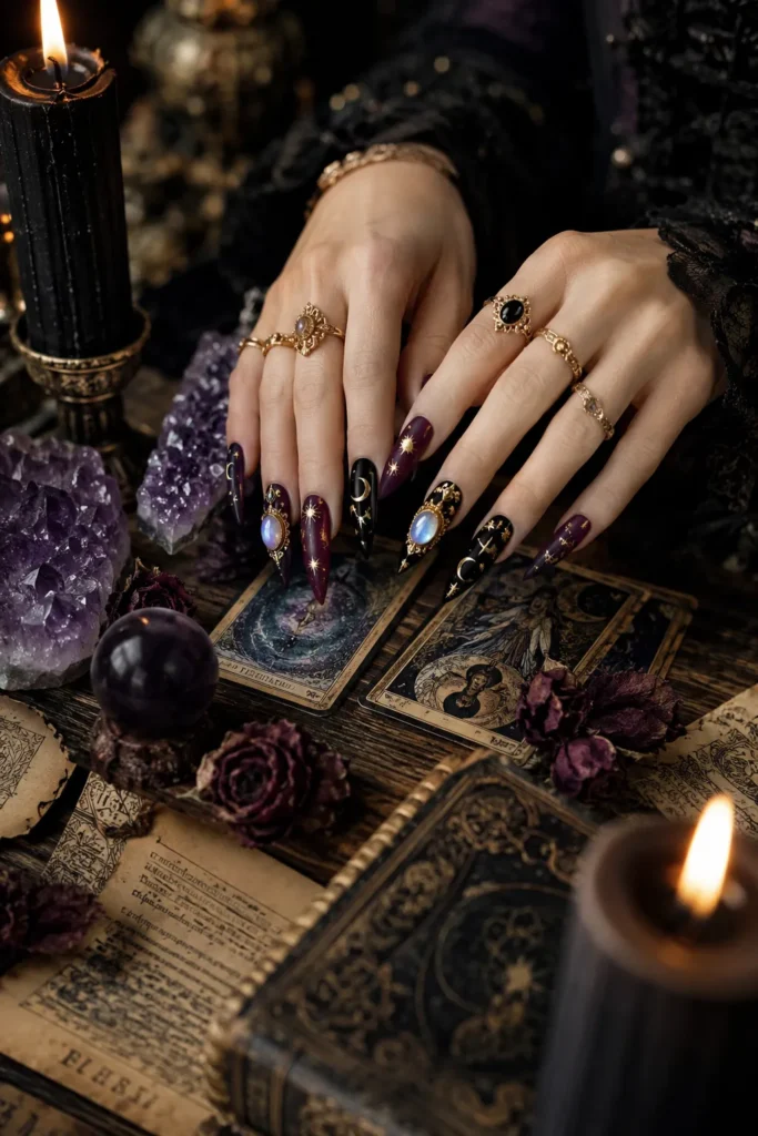 Ghostly Manor Nails