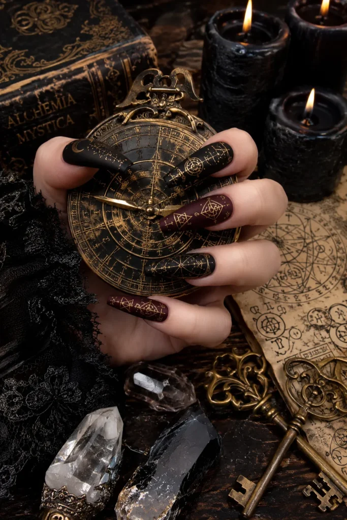 Antique Spellbook Nails