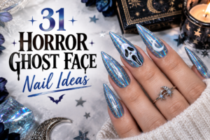 ghost face nails
