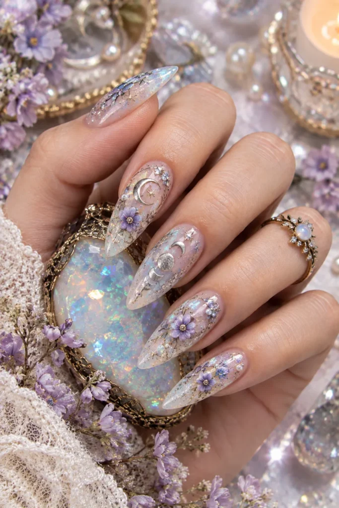  Opal Moon Garden Nails