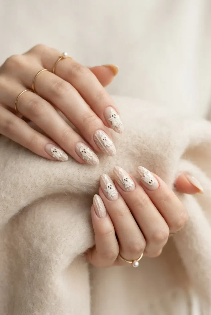 Cashmere Ghost Nails
