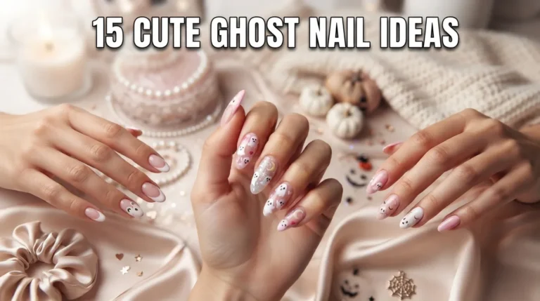 cute ghost nails